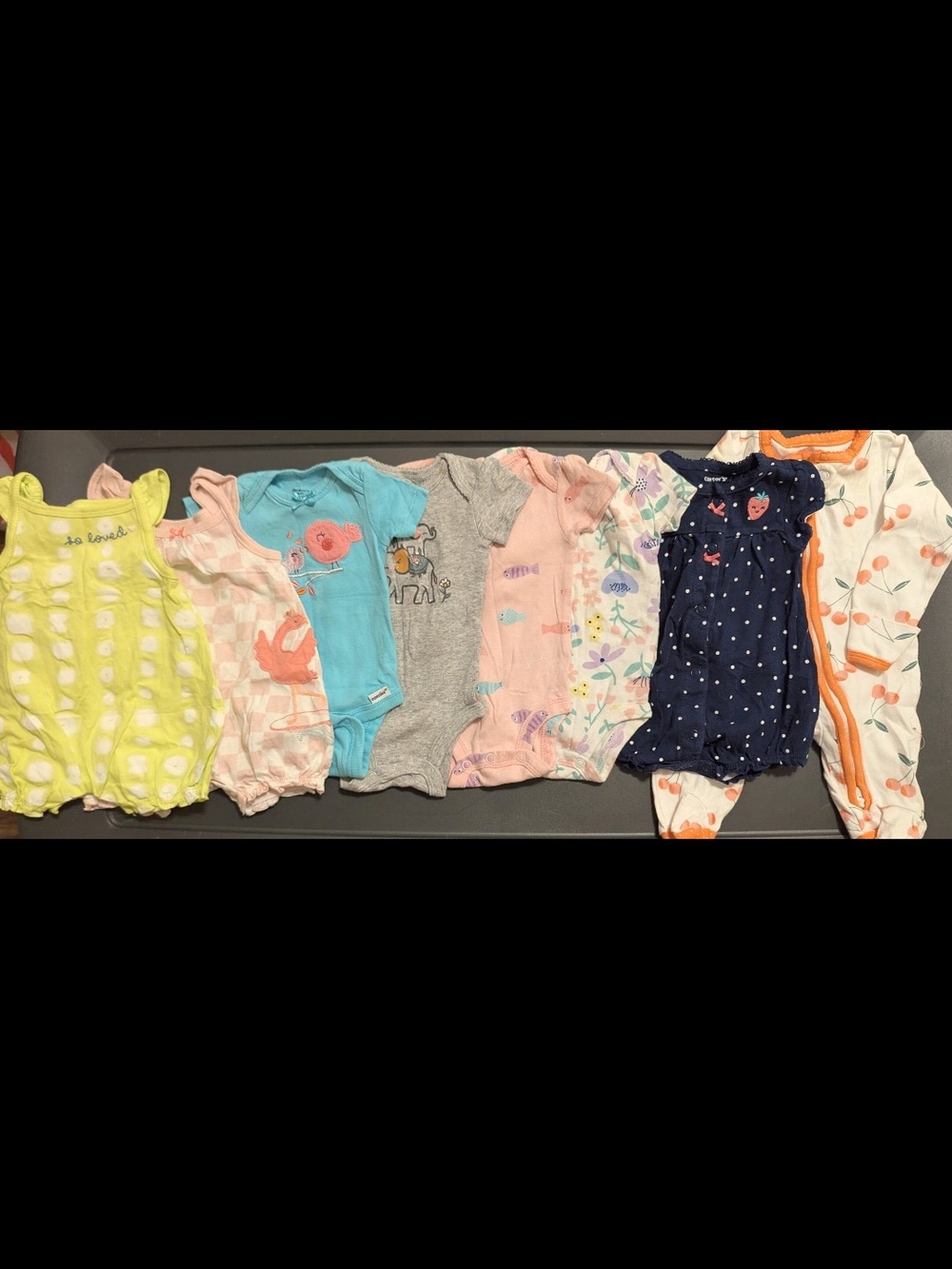 Assorted Girls' One-Piece Rompers and Bodysuits